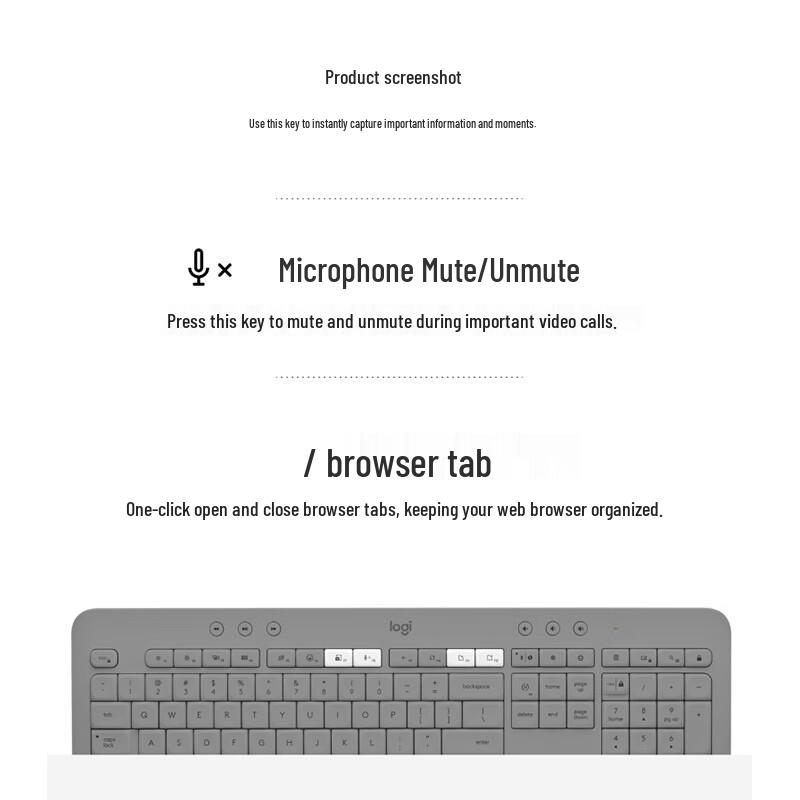 Беспроводная Bluetooth-клавиатура Logitech K650 с двумя режимами для офиса