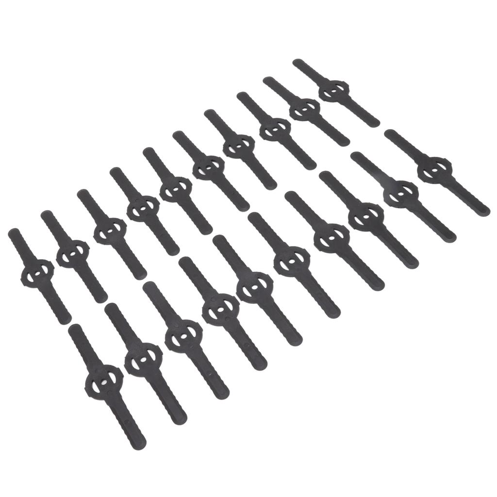 20 шт. пластиковые лезвия для газонокосилки садовый электрический триммер для травы аксессуары для триммера с длинным лезвием черный