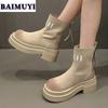 Ботильоны на платформе женские замшевые туфли челси на среднем каблуке женские осень 2024 тренд повседневный готический брендовый дизайн массивные зимние ботинки женские