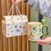 Милая кружка мультяшная керамическая чашка для воды парная кофейная чашка для девушек сувенир подругам практичный подарок на день рождения