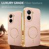 For Xiaomi Redmi A5 4G (171.7mm)/Poco C71 4G Phone Case Carbon Fiber Textured Electroplated TPU Back Cover