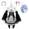 Аниме Ram Rem Lolita Maid Костюмы для косплея Vestido Re:Zero Kara Hajimeru Isekai Seikatsu костюмы на Хэллоуин для женщин платье Лоли