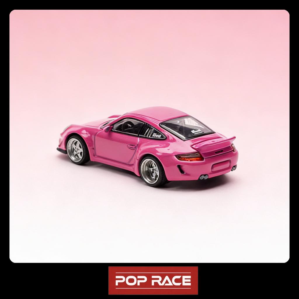 AABKQ1 POP RACE PR640202 1:64 Porsche 911 997 RWB Widebody Pink Limited Edition Diecast Model Car In Stock Ready To Ship
