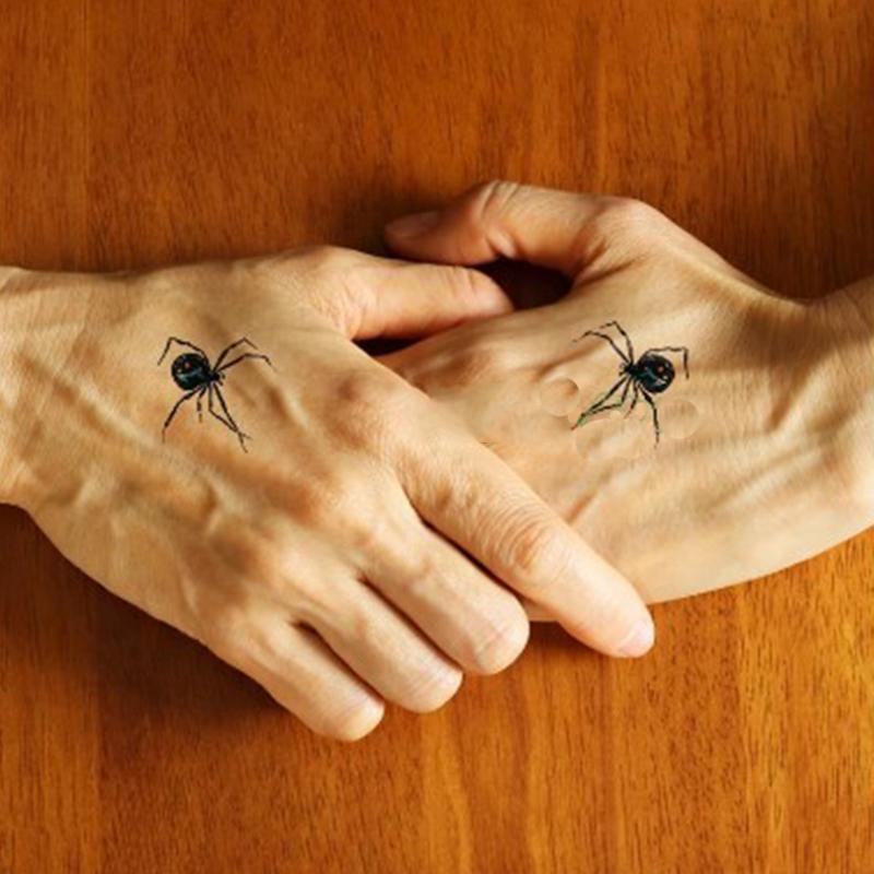 Водонепроницаемые временные татуировки Harajuku для женщин и женщин, индивидуальный 3d дизайн татуировки-наклейки с пауком и насекомым