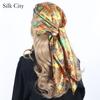 High-quality Luxurious Silk Scarves Headband Scarfs Neck Scarf For Women Chain Silk Scarf Women's Decorative Shawl