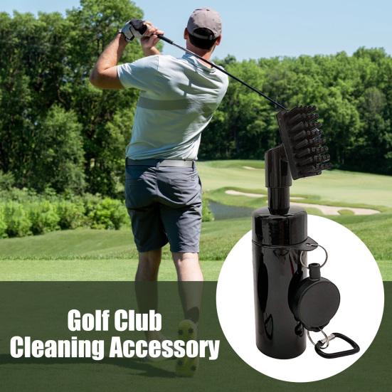 Golf Club Cleaner Brush with Retractable Clip Leakproof Water Brush Golf Club