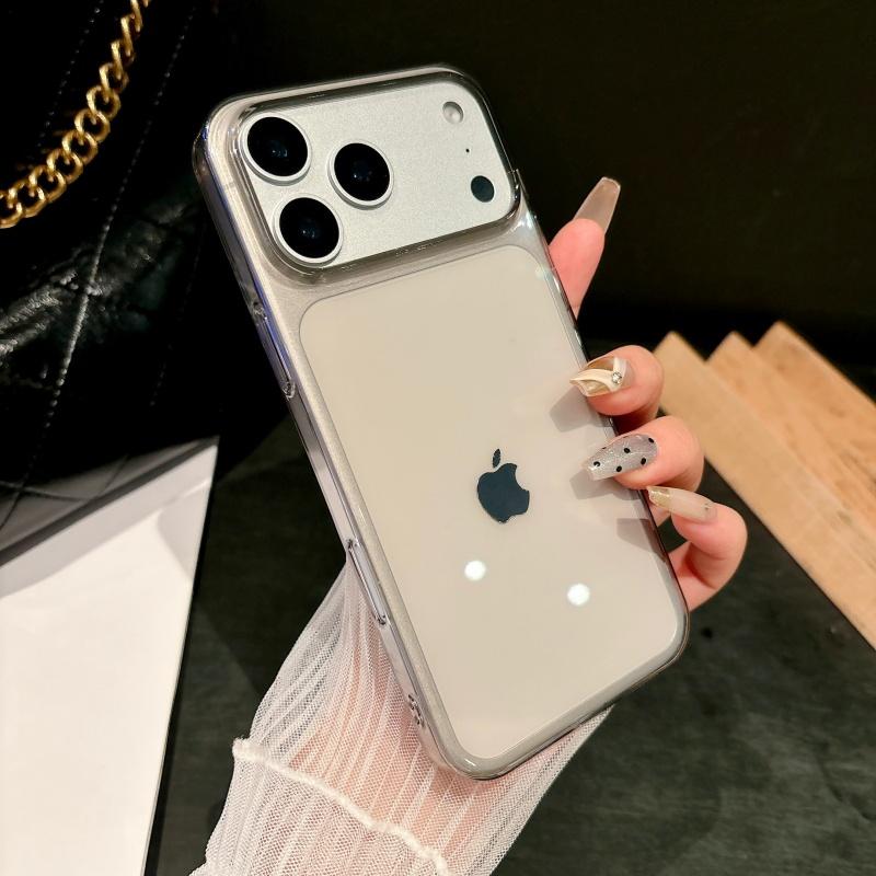 Прозрачный Кристальный HD Чехол для Телефона для iPhone 17 16 15 14 13 Pro Max 17Promax Жесткая Броня Ультратонкий Прозрачный PC Чехол Coque