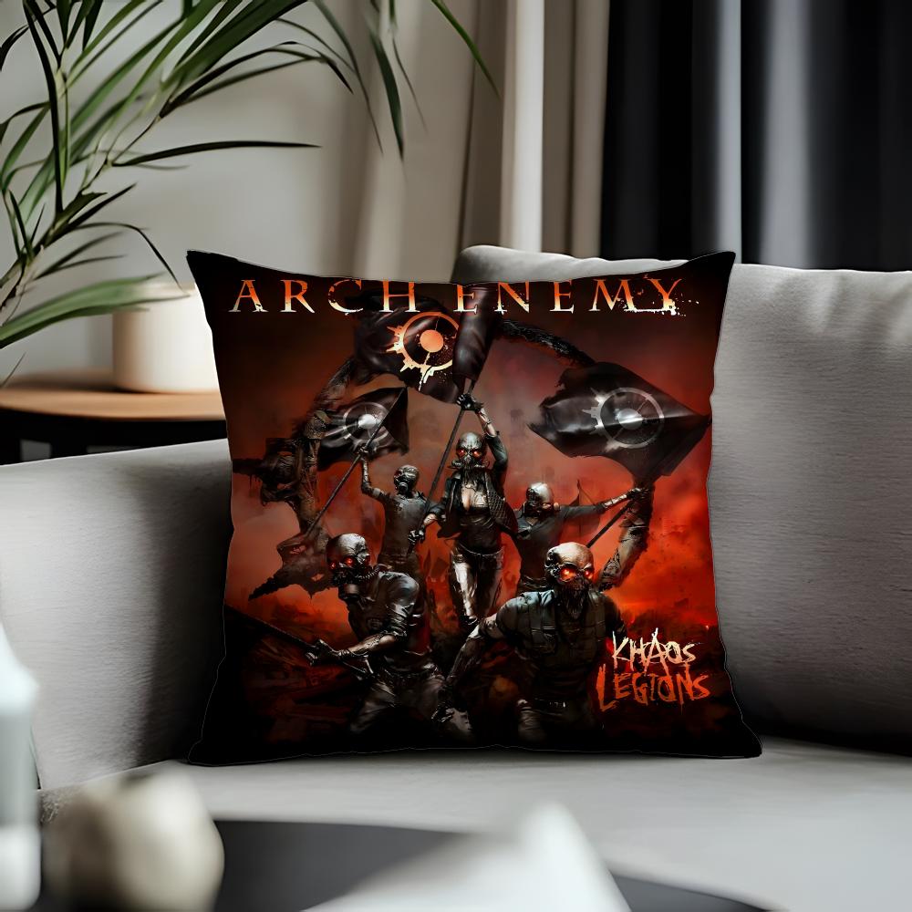 Fashion Aarch Enemyew Cushion Cover Antidustmite Pillowcase Invisible Zipper Silky Short Plush Sofa Cushion Cover