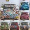 Vintage Bohemian Single King Queen Size Bedding Sets Boho Mandala Quilt Comforter Duvet Cover With Pillowcase Bedclothes