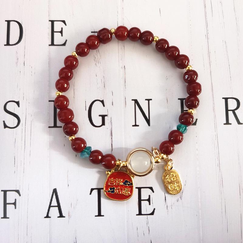 Браслет в китайском стиле с цветочным узором и бабочками - Элегантный сказочный дизайн, Идеальный подарок на день рождения для девушки