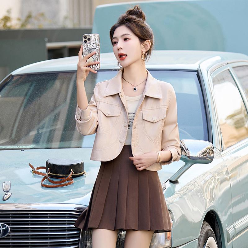 Женская модная куртка из овчины в гонконгском и корейском стиле