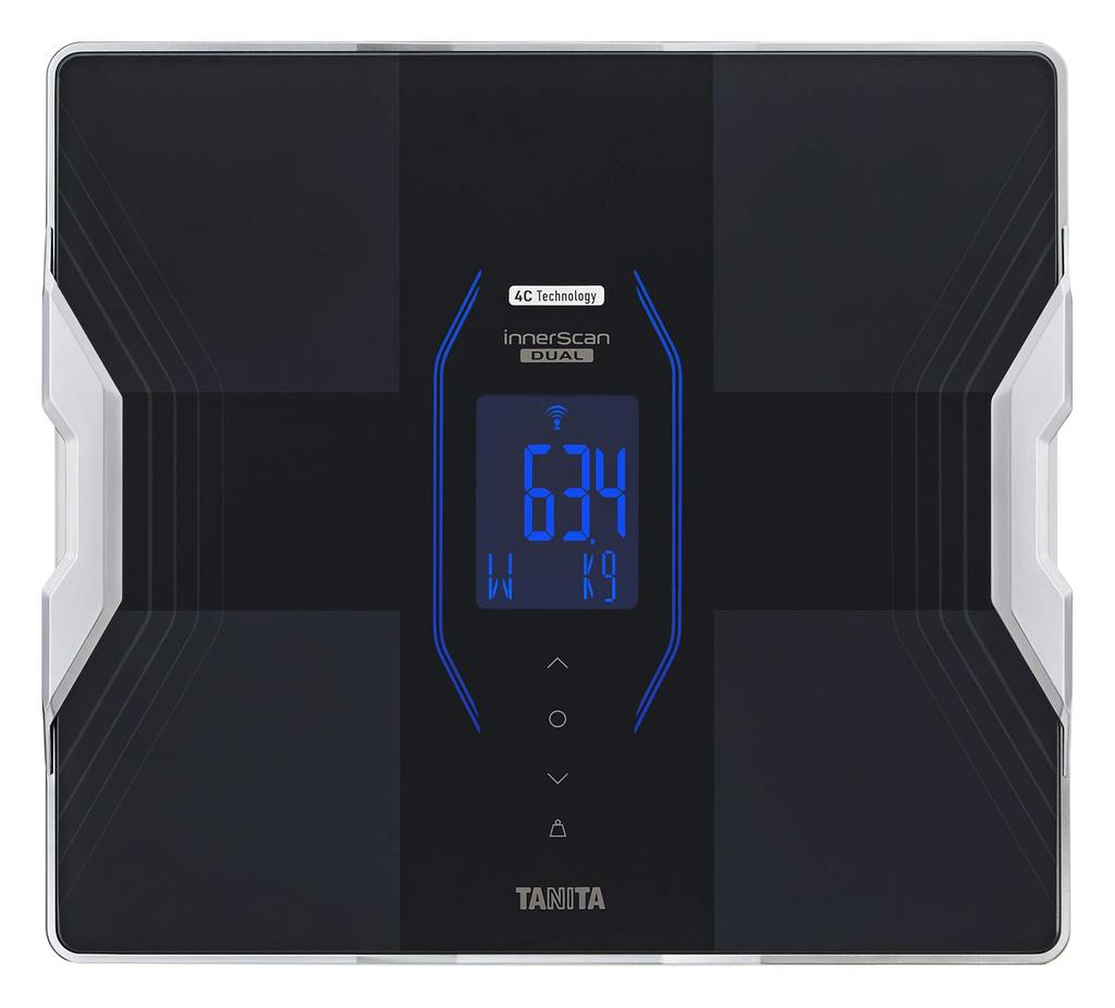 Измеритель состава тела Tanita, подключенный к смартфону, сделан в Японии, черный, внутренний сканер, двойной, оснащенный функцией медицинского управления со смартфоном RD-914-BK