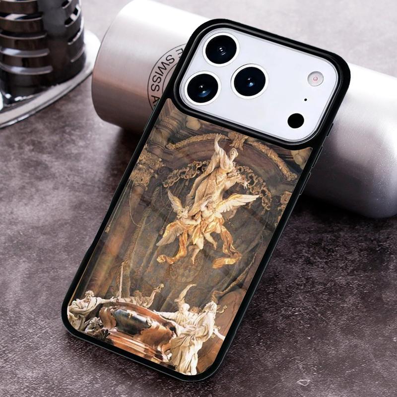 Vintage Baroque Painting Phone Case For iPhone 17,16e,15,14,13,12,11,Mini,Pro,MAX soft Silicone Cover