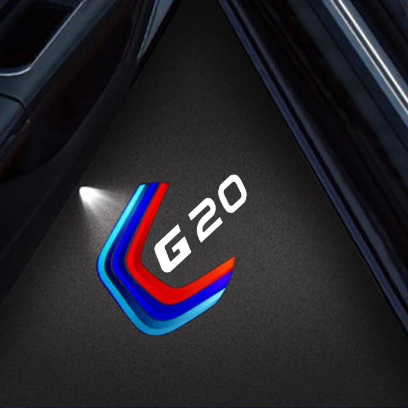 2PCS For BMW G20 ‑ 3 Series Sedan 318i 320i 330i LED Car Door Welcome Lights Projector Ghost Shadow Lamp Accessories