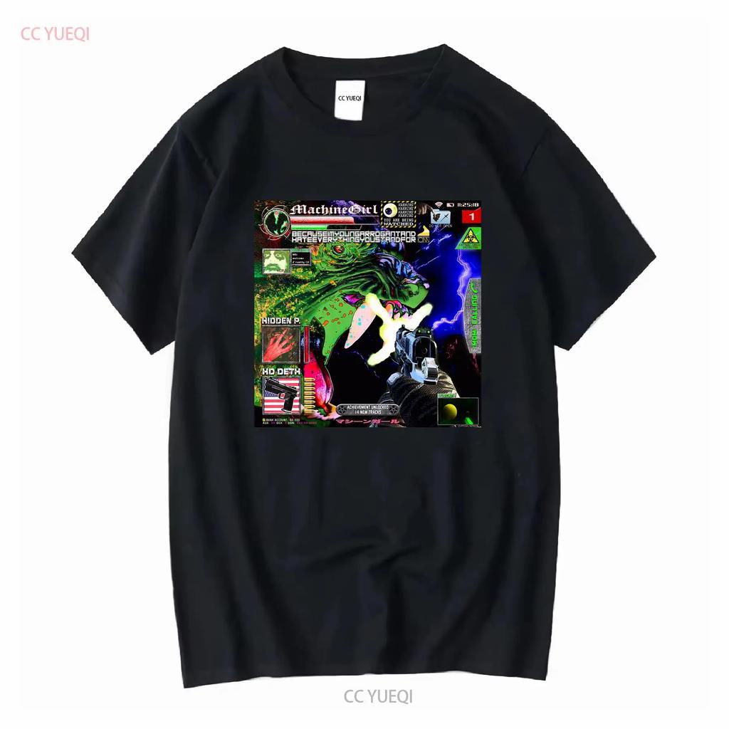 Machine Girl Because Im Young Arrogant And Hate Everything You Stand For Album T Shirt Breakcore Merch vintage Washed Casual