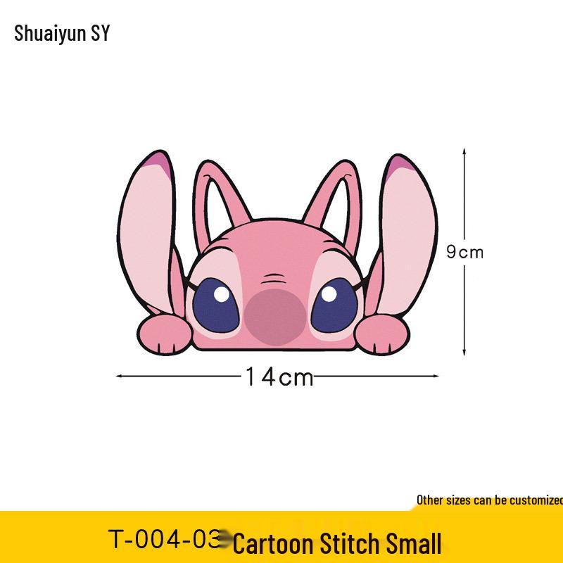 Мультяшный Электромотоцикл Машина Lilo & Stitch Наклейка от царапин