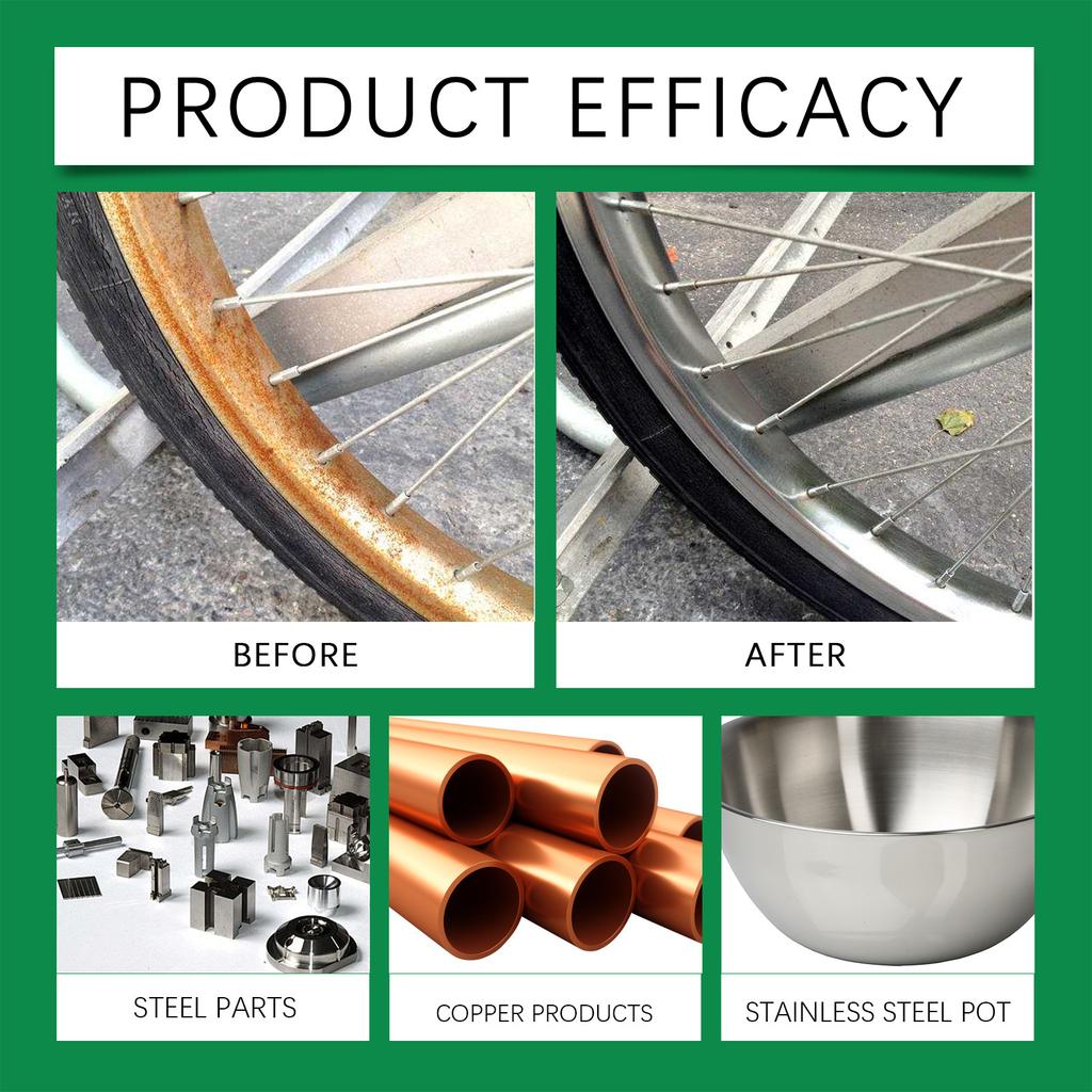 JAKEHOE Средство для удаления ржавчины с металла Средство для удаления пятен со стали и металла Средство для удаления желтой ржавчины Длительная защита Быстросохнущее средство для удаления ржавчины