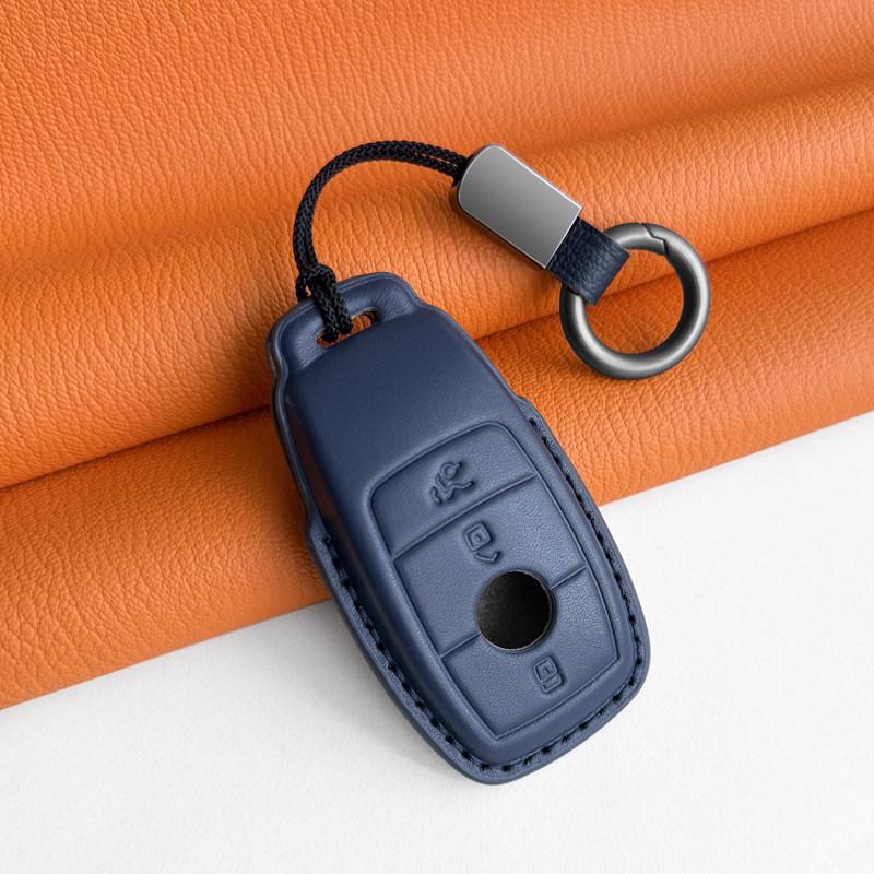 Mercedes-Benz Genuine Leather Key Case for GLC, Class A, S, C200, E300 Models