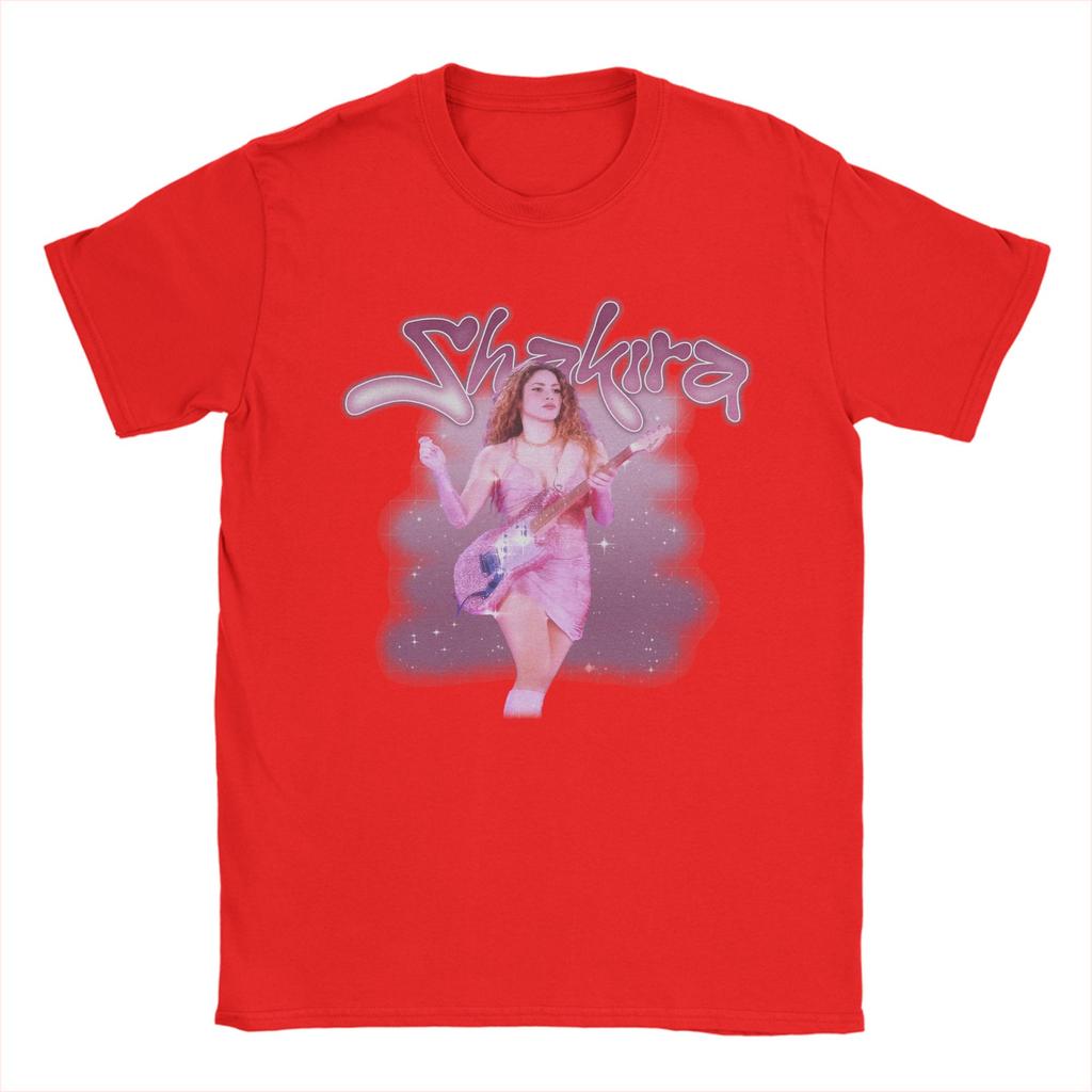 Singer Shakira TShirts for Unisex  Funny Pure Cotton Tee Shirt Crew Neck Short Sleeve T Shirt Gift Idea Clothing