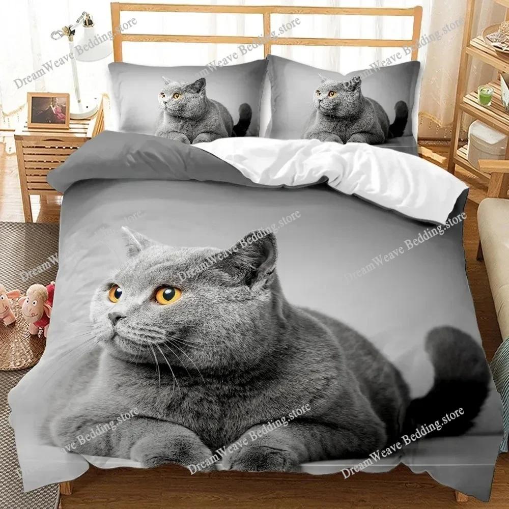 Kawaii Kitten Cat Bedding Set Duvet Cover 3d Bedding Fashion Design Decoration King Duvet Cover Set Double Bed Set Bedding Sets7