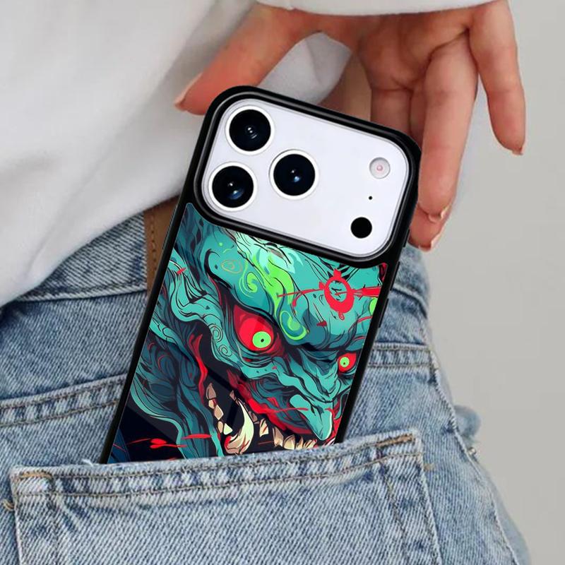 Чехол для телефона Самурайская маска Они для iPhone 17ProMax 12 13 14 15 16e 17 Pro Max Plus Air Cover
