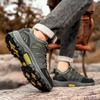 Мужская походная обувь Спорт на открытом воздухе Бег Трекинговая обувь Повседневная водонепроницаемая военная тренировочная обувь для скалолазания Кожаная обувь для горной охоты