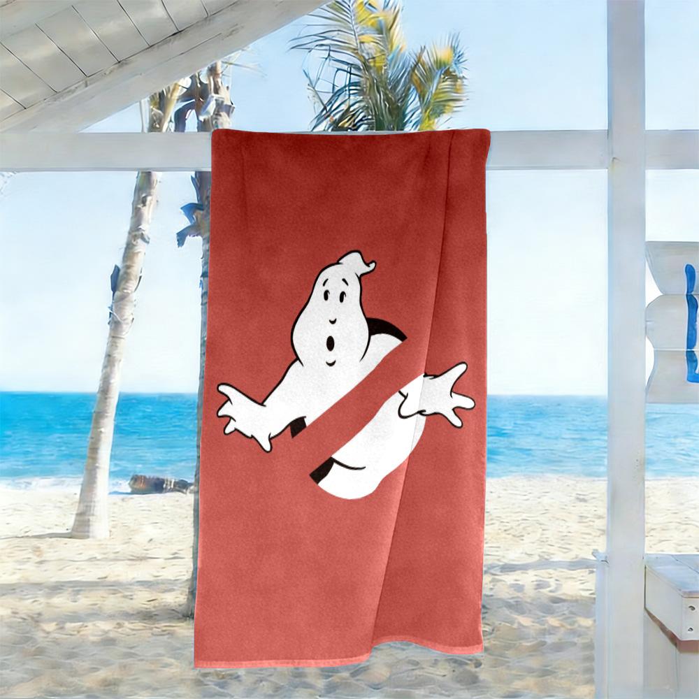 Ghostbusters Beach Towel Super Soft & Absorbent Comfortable Lightweight Suitable for Swimming, Gym, Camping, Yoga Vacation