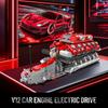 Mould King 10169 MOC Technic V12 Рядный Бензиновый Двигатель Комплект Цилиндрового Блока, Технология Двигателя Спортивный Автомобиль Электродвигатель Блок Привода - Включает