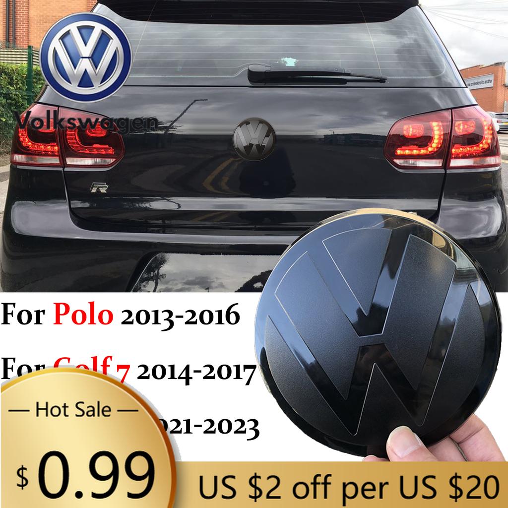 For VOLKSWAGEN VW Non-destructive Gloss Black Front Grill Badge Rear Trunk Lid Emblem Logo For Volkswagen VW Golf 7 7.5 8 2014-2
