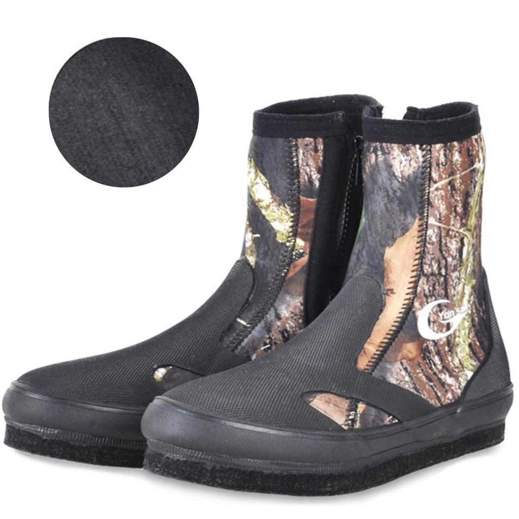 Обувь Wading Felt Fishing Mountain Stream 3mm Heat Cold YZ003 [MORGEN SKY], подошва, ботинки, с отверстиями, для рыбалки, утеплитель, защита, противоскользящие (27.5cm)