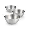 TXCAOT набор глубокая миска из нержавеющей стали глубокая миска из нержавеющей стали салатница для торта с шариками со шкалой 16см 19см 24см 3 предмета 18-8