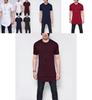 Ultra-comfortable Curve Hem Men T-shirt With Side Zipper In Premium Cotton Blends
