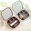 Стрессоустойчивая шкатулка для драгоценностей с зеркалом из АБС-пластика, футляр для ювелирных изделий для женщин