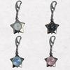 Stylish Star Pocket Watch Keychain with Heart Charm; Adjustable Accessory for Bag and Necklace.