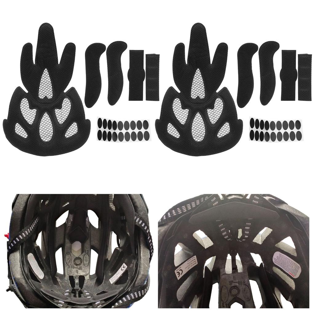 2 комплекта велосипедный электрический велосипедный шлем подкладка губка москитная сетка комбинированный набор велосипедный аксессуар
