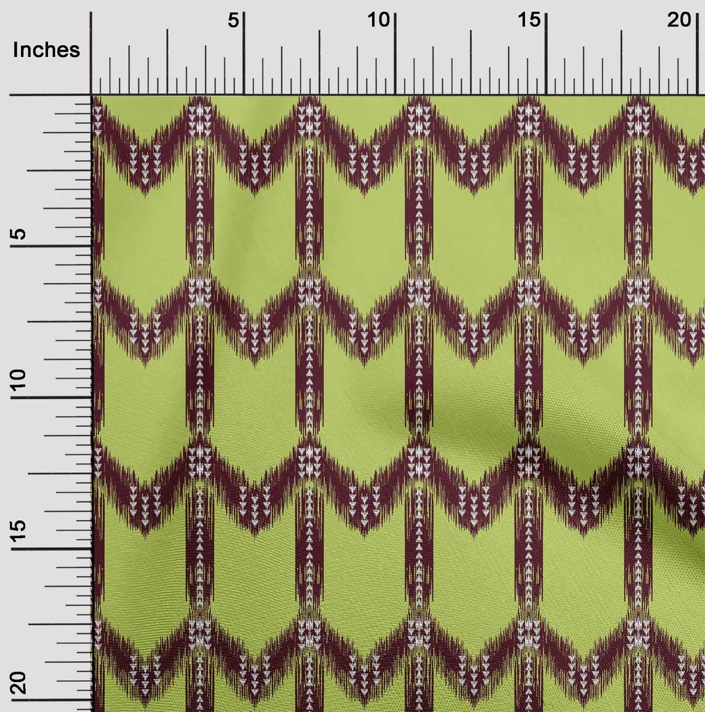 oneOone Хлопчатобумажная гибкая ткань с принтом Chevron Ikat шириной 40 дюймов в ярдах
