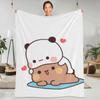 Фланелевые одеяла Bubu и Dudu, качественное мягкое теплое кавайное одеяло, зимнее одеяло для пикника, дивана, кровати, красочное покрывало