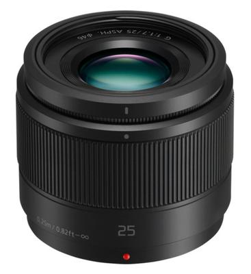 Черный светосильный объектив Panasonic Lumix G 25mm f/1.7 ASPH для Micro Four Thirds. (H-H025-K)