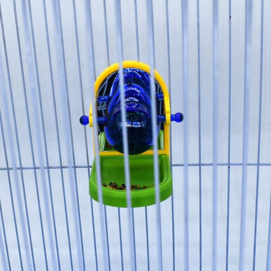 Bird Leakage Toy Wear-resistant Stable Structure House Shape Pet Bird Parrot Food Feeder Bird Supplies