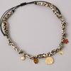 Necklace Leopard Print Cloth Strip Stainless Steel Multi-Pendant Mix And Match Retro Wild Wind Popular Single Item Tide Bracelet