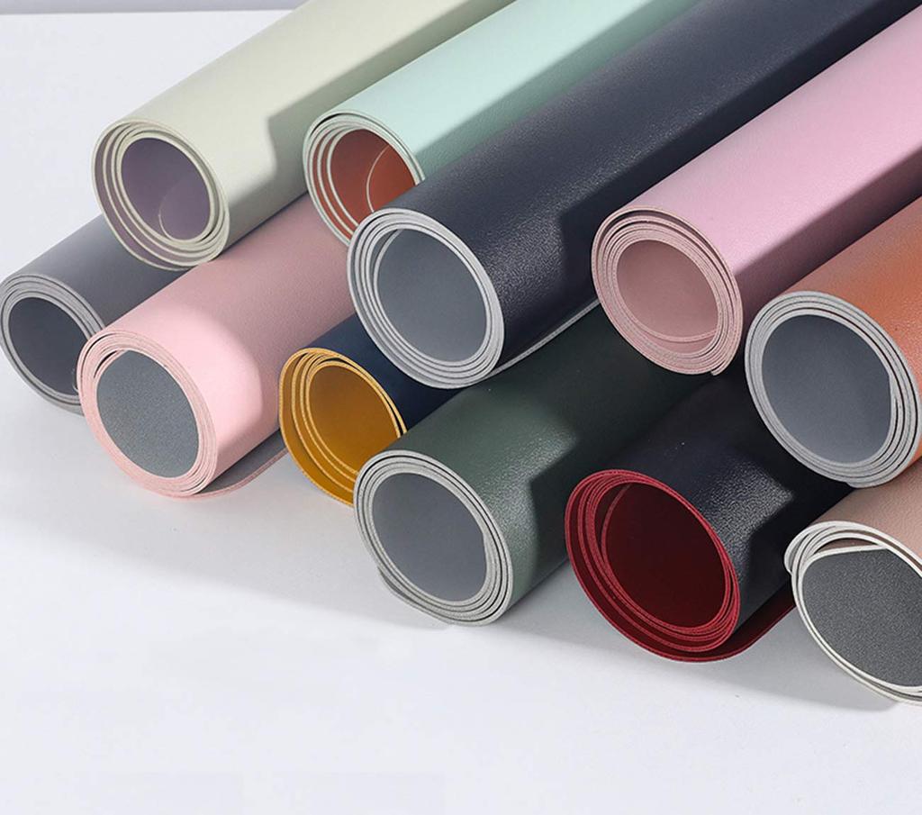 NOEINA Офисные принадлежности PU Кожаный коврик для стола Коврик для мыши Коврик для компьютера для письменного стола Большой Многофункциональный Прочный Двусторонний Белый Серый 120