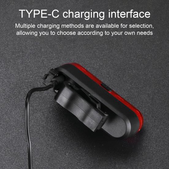 Задний фонарь для велосипеда, водонепроницаемый, регулируемый, USB, перезаряжаемый, универсальный, для горного велосипеда, для ночной езды, светодиодный, предупреждающий, задний фонарь