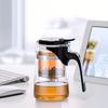 1 шт. термостойкий стеклянный чайник, чайник в современном стиле с заварочным устройством для чая, чайник для бизнеса, офиса, бытовой чайник для домашнего офиса, ресторана, отеля, чая