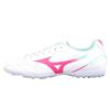 Mizuno AG Artificial Ground Non slip Lightweight Soccer Shoes Men's White Pink (Unisex) Soccer Shoes P1GD249430