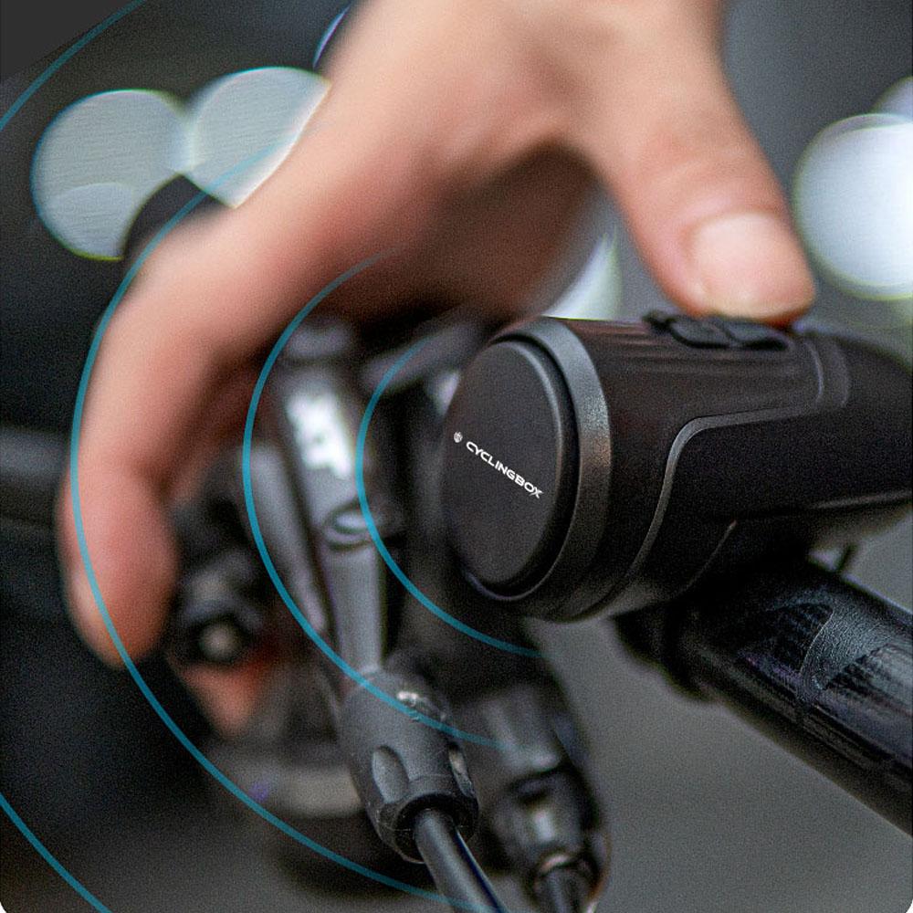 Электрический Велосипедный Звонок CYCLINGBOX со Звуком 125 дБ и Сигнализацией от Кражи, Заряжаемый по USB