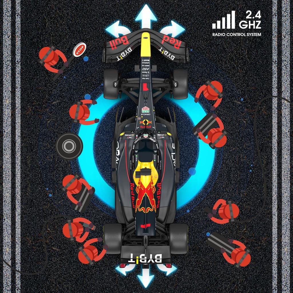 Rastar F1 Red Bull Racing Oracle Red Bull Racing Машина F1 RB18 Машина на радиоуправлении Новая 2022 Машина Red Bull Racing Первый Класс Уравнение Макс 1/12 Машина, Модель,
