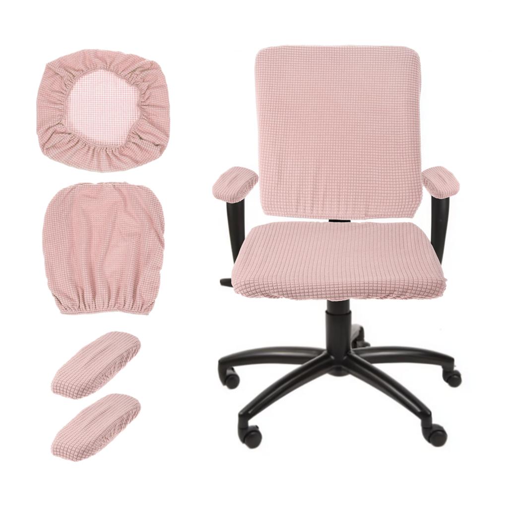 Gaming Chair Covers With Armrest Cover Set Stretch Computer Chair Cover Set Office Seat Cover for Rotating Chair Desk Chairs