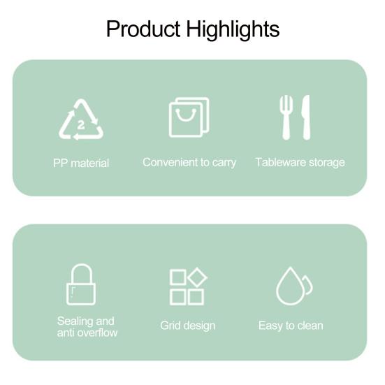Ланч-бокс на 1350 мл с вилкой, ложкой, 5 отсеками, коробка для соуса, микроволновая печь, безопасный для пищевых продуктов, школьники, контейнер для еды Bento, кухонные принадлежности