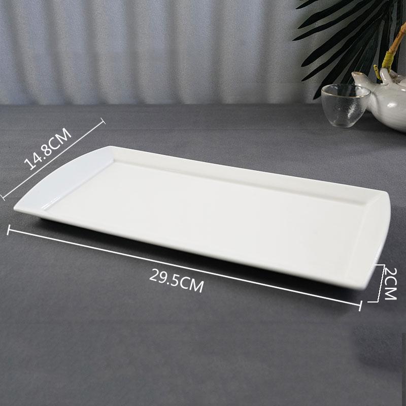 Керамическая тарелка для закусок Creative Pure White Специальная форма Тарелка для картофеля фри Десертные тарелки Тарелки для суши Посуда Обеденная тарелка