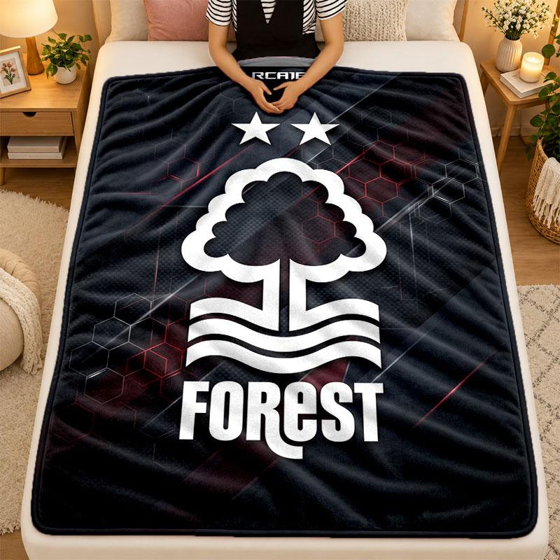 Flannel BlanketNottingham Forest Warm Soft Throw Blanket for Indoor Sofa Bed Living Room Use